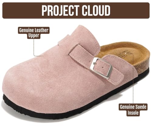 Image of Project Cloud Kids 100% Genuine Leather Non Slip Clogs with Cork Footbed