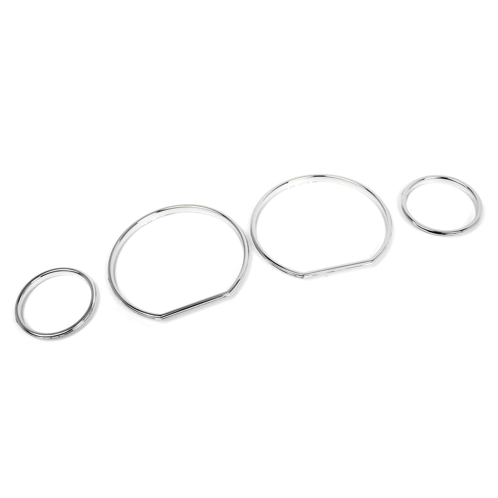 SIKUAI 4 pezzi, lunetta del quadrante del tachimetro, lunetta del misuratore del tachimetro, lunetta del tachimetro, anello del quadrante del misuratore del tachimetro per Serie 3 E36 1990-2000