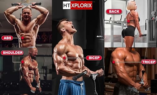 Image of Zig-Zag Handle Bar with Grip | ez bar for Cable - Curl Bar Cable Attachment for Versatile Back & Arm Workouts | Best for Biceps Training