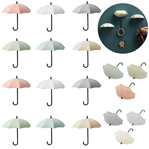 Ganchos de Pared para Llaves，18 Piezas Paraguas accesorios decorativos Colorido autoadhesivos ganchos pared，Para Cocina,...