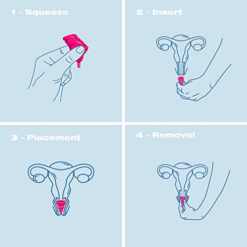Intimina Lily Cup Compact - Small Menstrual Cup With Flat-Fold Compact Design, Disposable Menstrual Cups, Period Cup Reusable (Size A) #TOP4