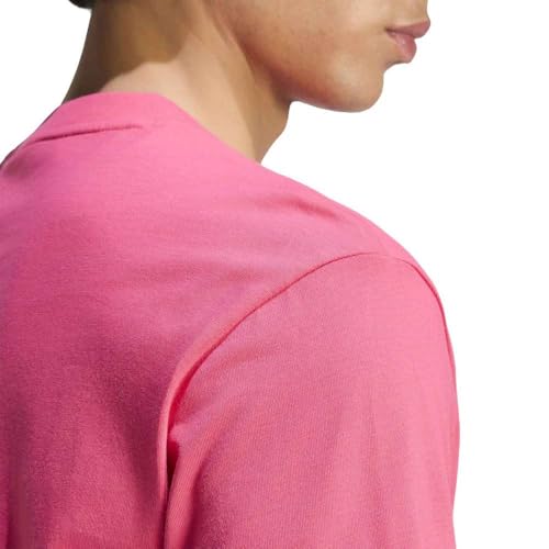 adidas Herren Essentials Small Logo Single Jersey Shirt, Power pink/White, 3XL – Ansicht 6