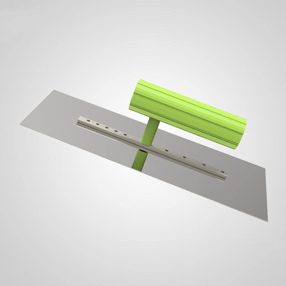 Frattone per intonacare, coltello per rifinire, cazzuola, coltello per spingere, frattazzo per fango, accessori per manico in plastica grande 9-Argento_2 pezzi