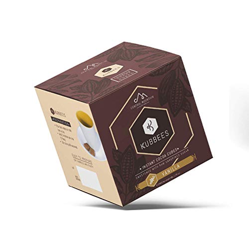 Kubbees Vanilla Instant Cocoa Cubes | Single Serve Packets | Panela Nutrients | Travel, Camping | Hot or Cold | Central Mountain Coffee