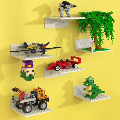 BlissBox 6-Pack Floating Shelves for Wall...