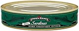 Crown Prince Sardines in Hot Tomato Sauce, 15-Ounce Oval Cans (Pack of 12)