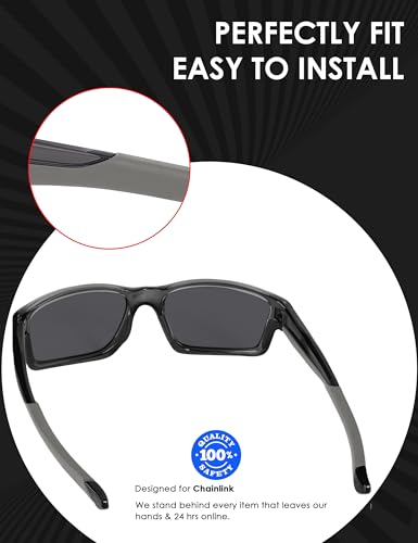 Image of BLAZERBUCK Replacement Temple Sleeves Ear Socks for Oakley Chainlink OO9247 Sunglasses