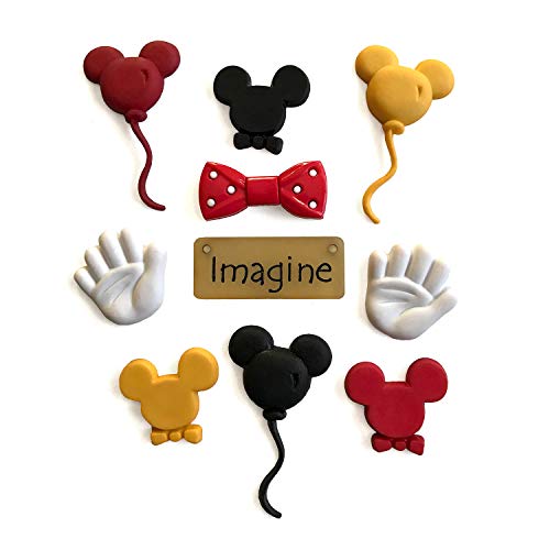 Buttons Galore Craft & Sewing Buttons - Mouse Ears - 3 Packs