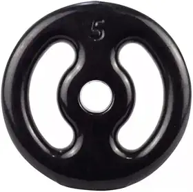 Anilha 05 Kg Emborrachada Cor Preta