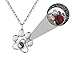 Produktbild Foto Projektion Halskette Personalisiert Ich Liebe Dich Halskette 100 Sprachen Hunde Pfotenabdruck Kette Damen 925 Sterling Silber Halskette Anhänger Schmuck Geschenk