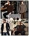 Velvelhall 3 Pack Mens Long Sleeve Shirts Crew Neck Thermal T-Shirt Thick Pullover Basic Tops Casual Comfortable Sweatshirt(Brown, Khaki, Apricot,Large)