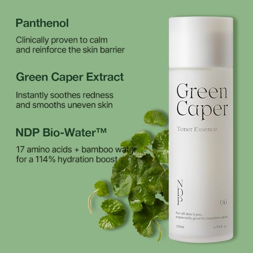 NDP Green Caper Milky Toner Essence - Hydrating Korean Toner for Face, Deep Moisture for Sensitive and Dry Skin, Panthenol, Madecassoside (4.39 Fl oz / 130ml) - Image 4
