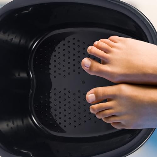 Cubo para baño de pies negro con nodos masajeadores miniatura 4