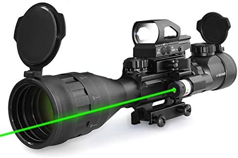 Scope Combo C4-16x50EG with Laser and  4 Holographic Red&Green Dot Sight