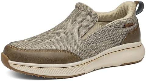 （17:30時点） [フォクスセンス] スニーカー 【立ったまま履ける靴 理学療法士推薦】 ローファー ウォーキングシューズ メンズ 世界一快適 紐なし 通勤 歩きやすい 立ち仕事 軽量 カジュアル カーキ 26.5 cm T1995-05