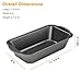 Tiawudi 3 Pack Nonstick Carbon Steel Baking Bread Pan, Large Loaf Pan, 9 1/2