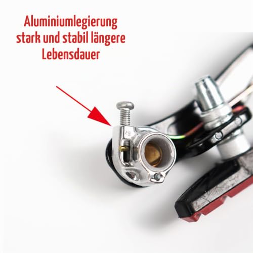 CNCLOL Fahrrad V‑Bremse, Aluminium-Bremsen set für MTB, BMX, Kinderfahrrad – Ansicht 5