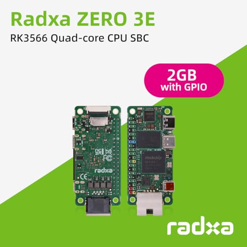 Image of Radxa Zero 3E,RK3566,4-core CPU SBC,LPDDR4,Single Board Computer(Radxa Zero 3E 2GB with GPIO)