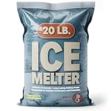 Maple99 Ice Melt Safer for Concrete-20 lb Bag, Ice Crusher Blend Snow Salt Ice Melt, Salt for Snow and Ice Removal, Sidewalk Salt, Driveway Salt, Snow Melt is Effective Up to -15