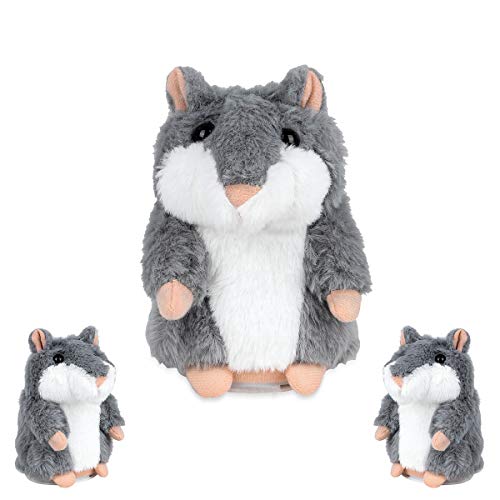 Jiuzhou Talking Hamster, Plush Toy Hamster, Talking Hamster Repeats What You Say, A Toy for Education and Language Training, A Fun Gift for Kids.