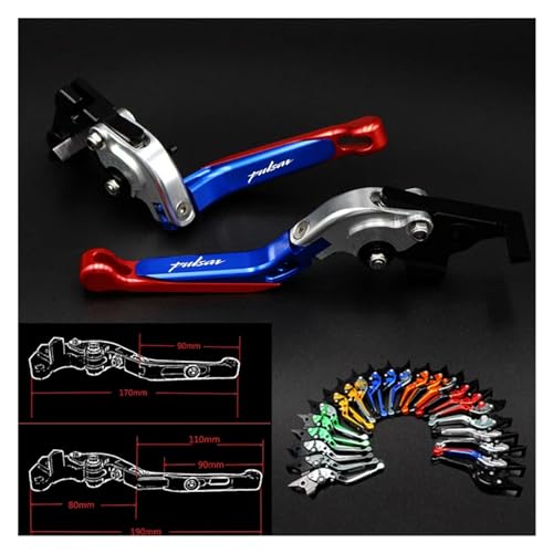 Levier d'embrayage et de frein extensible CNC pour moto Bajaj Pulsar 200 NS - 7