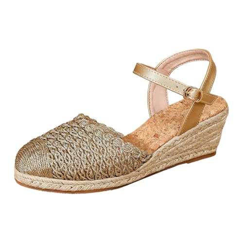 Sandales espadrilles à plateau confortables pour femme