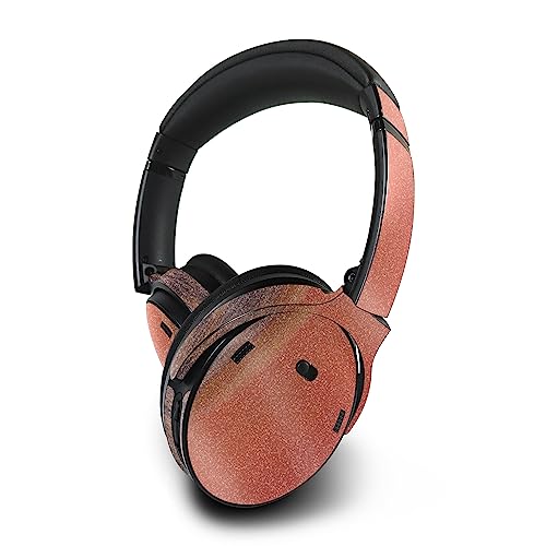 Image of MightySkins Glossy Glitter Skin Compatible with Bose QuietComfort 45 Headphones Red Horizon | Protective, Durable High-Gloss Glitter Finish | Easy to Apply | Made in The USA