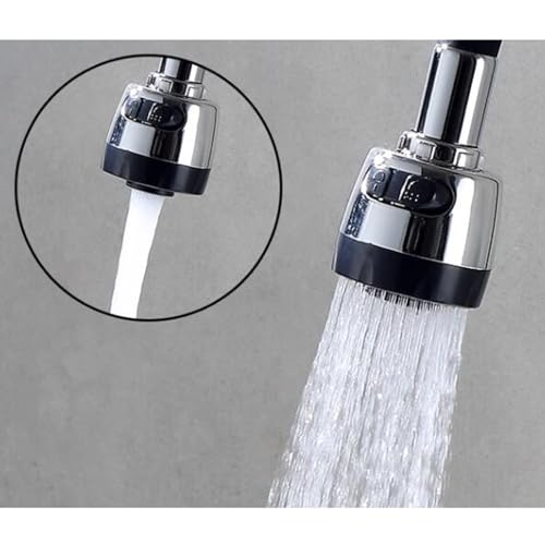 Robinet de cuisine laiton chrome mural avec mitigeur orientable 2 jets - 6