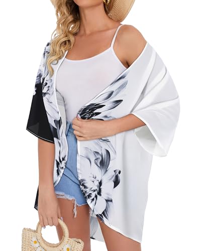 Image of Swimsuit Coverups for Women Sarong Beach Bikini Wrap Sheer Short Skirt Chiffon Scarf for Swimwear