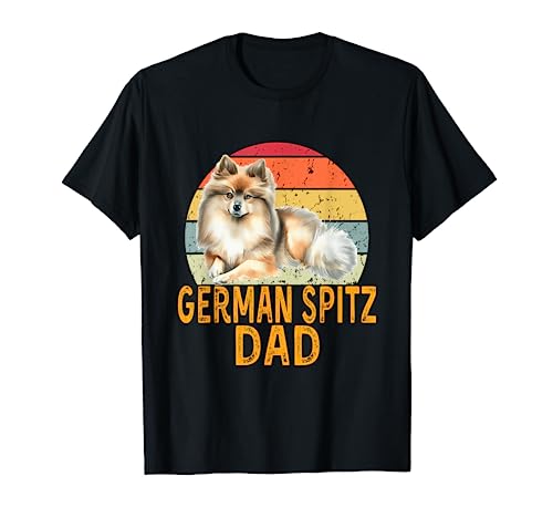 German Spitz Dog Dad Retro Vintage Funny Dogs Are My Cardio Camiseta