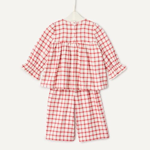 Image of Amazon Essentials x Sofia Grainge Toddler and Baby Girls' Long Sleeve Flannel Set