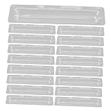 Mobestech 20 Stück Taktschutzbox Wanduhr LED klein Hände Beschützer Analog Anti-Kollisions-Uhrzeigerabdeckung Uhrzeiger Teil Uhrzeiger-Schutzhülle Zubehör für Uhrzeiger Plastik Transparent