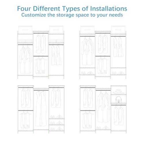 image for VIPEK V5 Portable Closet Wardrobe Heavy Duty Clothes Rack for Hanging 