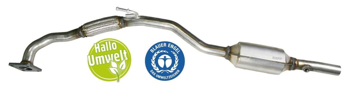 BLUEKAT 22304026 Catalizzatore Kat Compatibilità con VW POLO 9N, SEAT Ibiza III Hatchback 6L, SKODA FABIA 6Y2 Fabia I Combi 6Y5