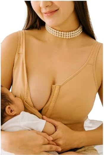Sugar Shell | Butterscotch Nursing Bra (Front Open, Full Coverage, Moulded Cup, Non-Wired, Non-Padded, Without Prosthetic...