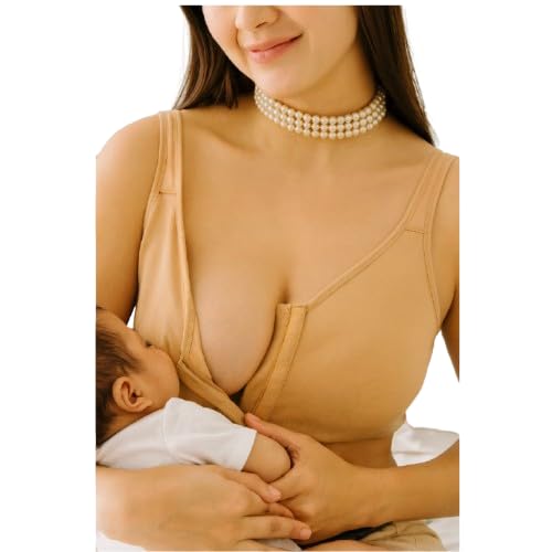 Sugar Shell | Butterscotch Nursing Bra (Front Open, Full Coverage, Moulded Cup, Non-Wired, Non-Padded, Without Prosthetic...
