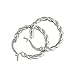 Produktbild Lotus Fun S925 Sterling Silber Ohrringe Einfacher Twist Ohrringe Natürlicher Kreativ Beliebt Handgemachter Einzigartiger Schmuck für Frauen und Mädchen (Silber)