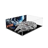 Premium Transparent Acrylic Display Case for Lego 75192 Luxury Millennium Falcon Model, Dustproof Display Case - Compatible with Lego 75192 Models (Case Only)