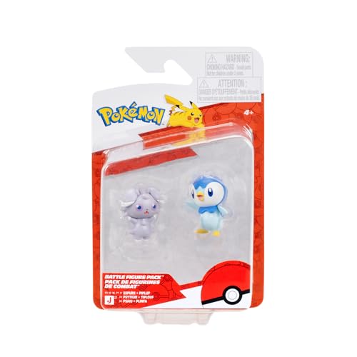 Pokémon Battle Figure PKW4530 - Juego de 2 Figuras de Juguete Oficial de Pokemon para niños de 4 años