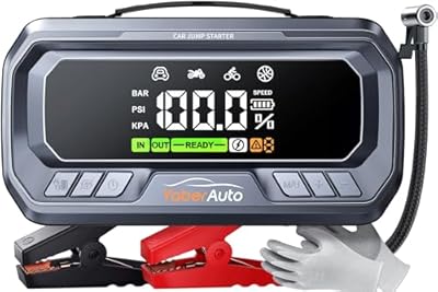 YaberAuto 8000A Jump Starter with Air Compressor