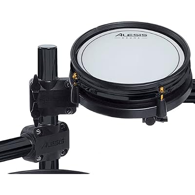 Alesis SE Surge/Command 8 inch Mesh Drum Pad with Clamp and Silverline Audio 10ft Trigger Cable Bundle [Compatible with Roland/Yamaha/Simmons/Ion]