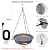 SNMUMU Heated Birdbaths for Outdoors with 15FT Cord, Hanging Heated Bird Bath for Winter Outdoors, 75W Birds Bath Anti-Freeze Weatherproof & Rust-Resistant for Outside Garden Yard Patio