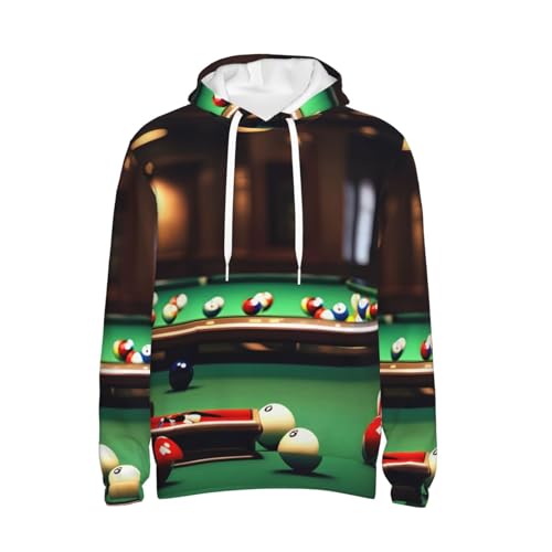 Sweat à capuche billard imprimé graphique original avec coupe ample - 7