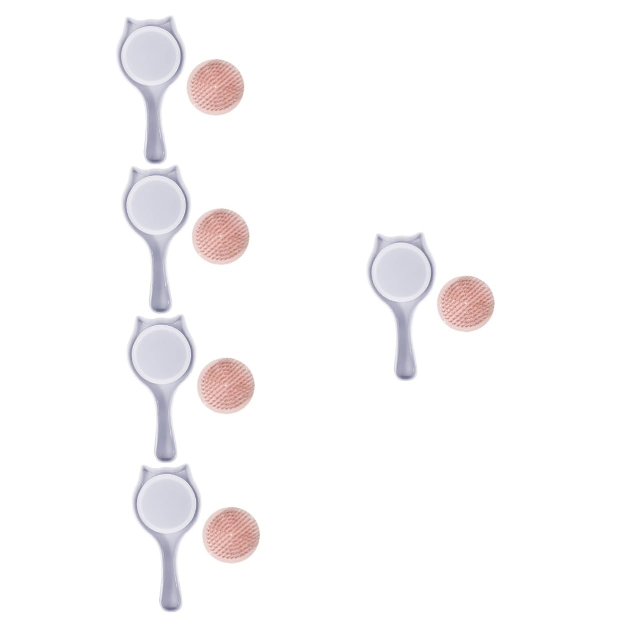 ABOOFAN 5sätze Katzenohren Kamm Silikonform Handwerk Kammform Für Epoxidharz Flexible Und Leicht Zu Entformende Silikonmould Für Kreative Bastelprojekte