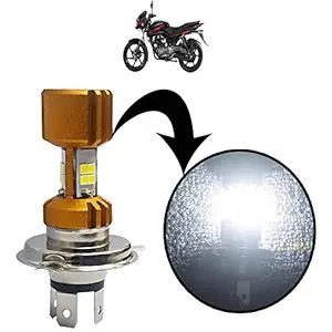 Adroitz Bike Headlight H4 3 LED Fog Light/Driving Lamp/Off Road Working Lamp for Bajaj Pulsar 150