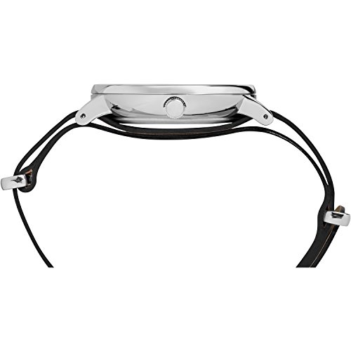 Timex Men's Tw2R28600 Southview 41Mm Black/Silver-Tone Leather Strap Watch #TOP1