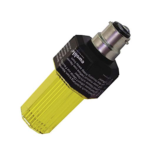 Eurolite Yellow Strobe Light Bulb - Disco Party Effect Lamp 5W with B-22 Bayonet Base, Flashing Discharge Bulb for Event & Show Lighting, 230V AC, Yellow
