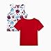 Disney Marvel Spiderman 2 Pack Boys' Tank Top Shirts and Graphic T-Shirts Toddler Boys Short T-Shirt Kids Sleeveless Shirt Summer Athletic Shirts Children Muscle Shirt Red 6-7 Years
