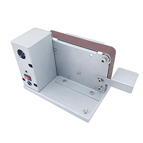 LeTkingok Mini Electric Belt Machine - Polishing Machine Polisher Grinding Machine Knife Sharpener 100-220V