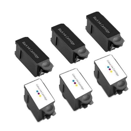 6 (3 Sets) Compatible Advent Black & Tri-Colour ABK10 & ACLR10 Ink Cartridges For A10 AW10 AWP10
